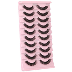 Newcally vegan faux mink lashes with soft cotton band for comfortable wear
