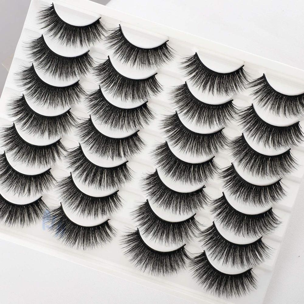 Newcally Lashes wispy 3D design adds volume with seamless blending.