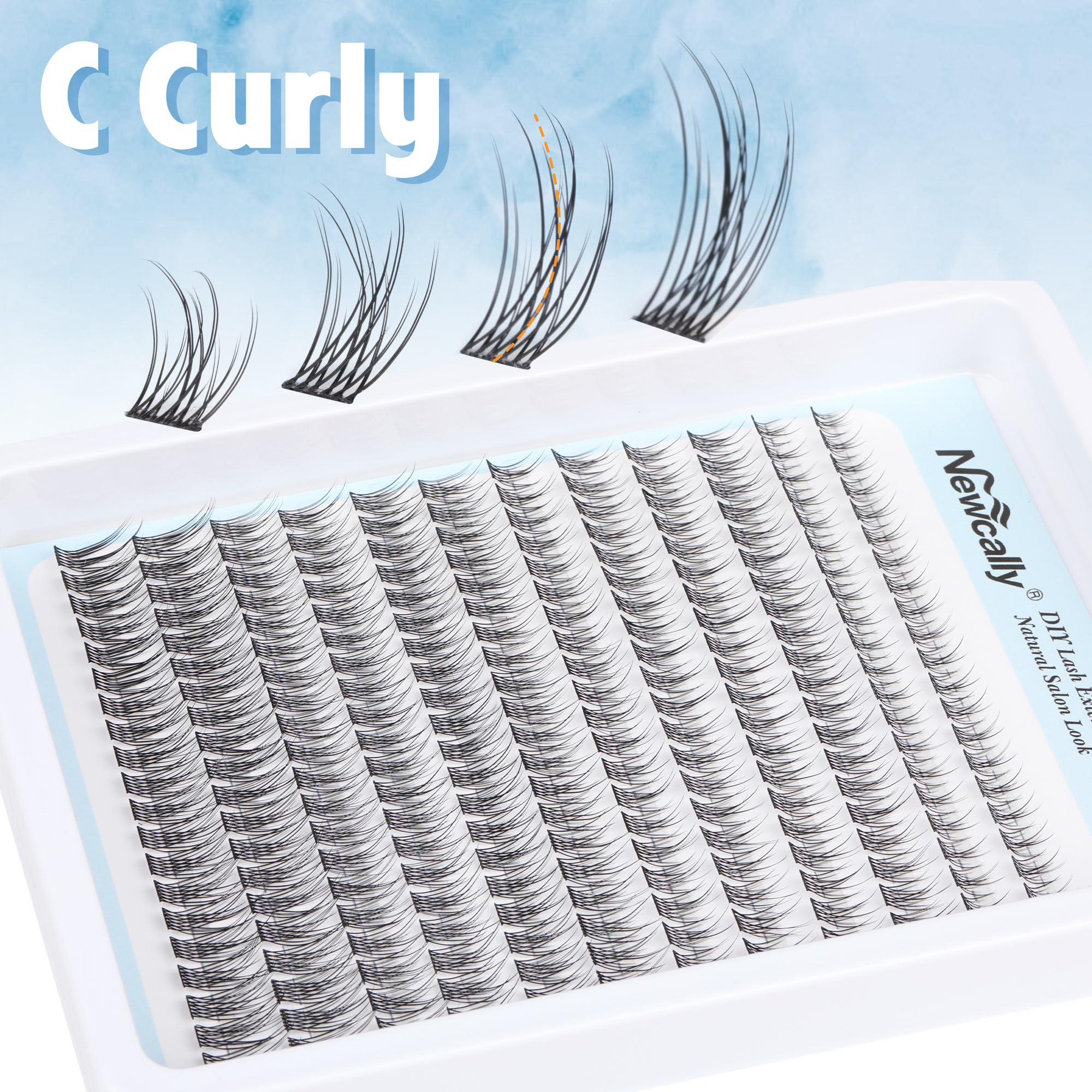 Newcally long-lasting clusters maintain curl and definition during daily activities.
