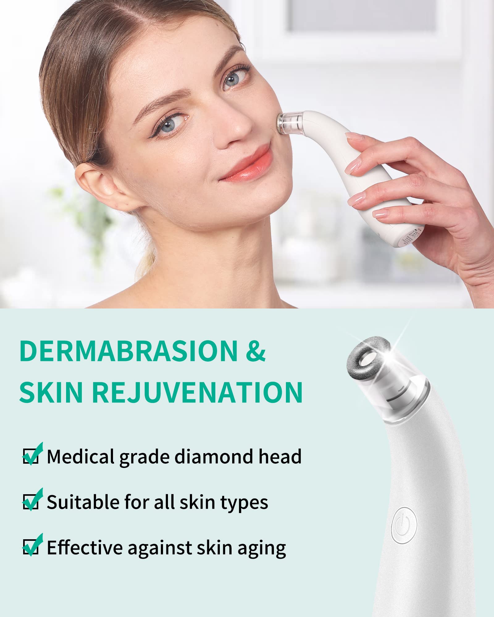 NEWDERMO device with handheld controls for portable, easy routine at home.