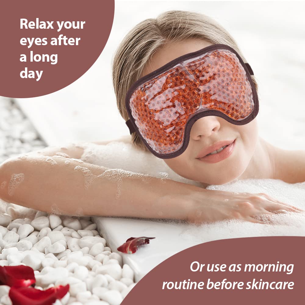 NEWGO cooling eye mask soothing dry eyes with a refreshing temperature