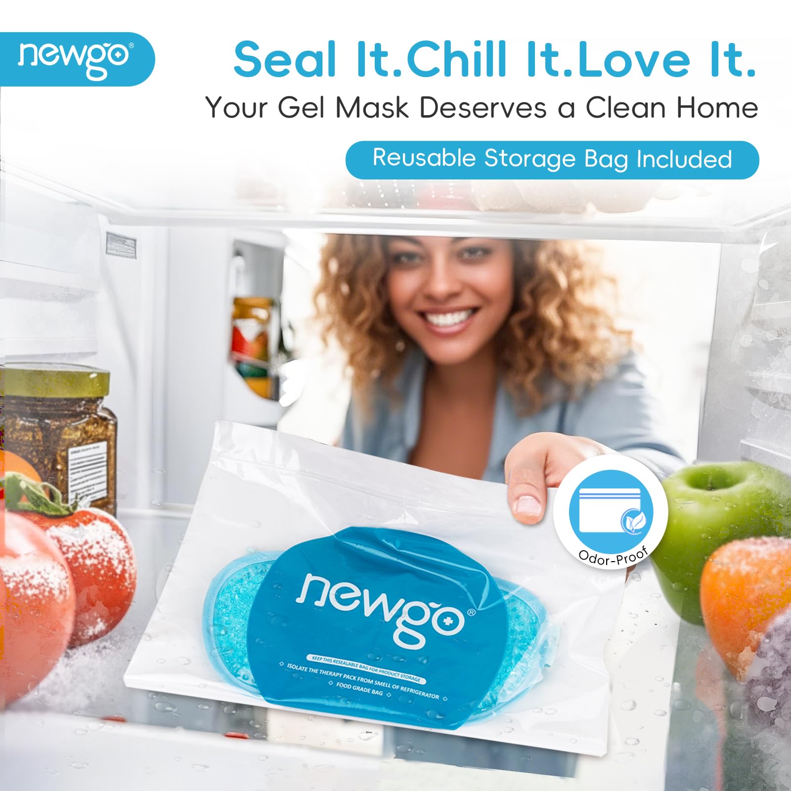 NEWGO portable cooling eye mask for home and travel