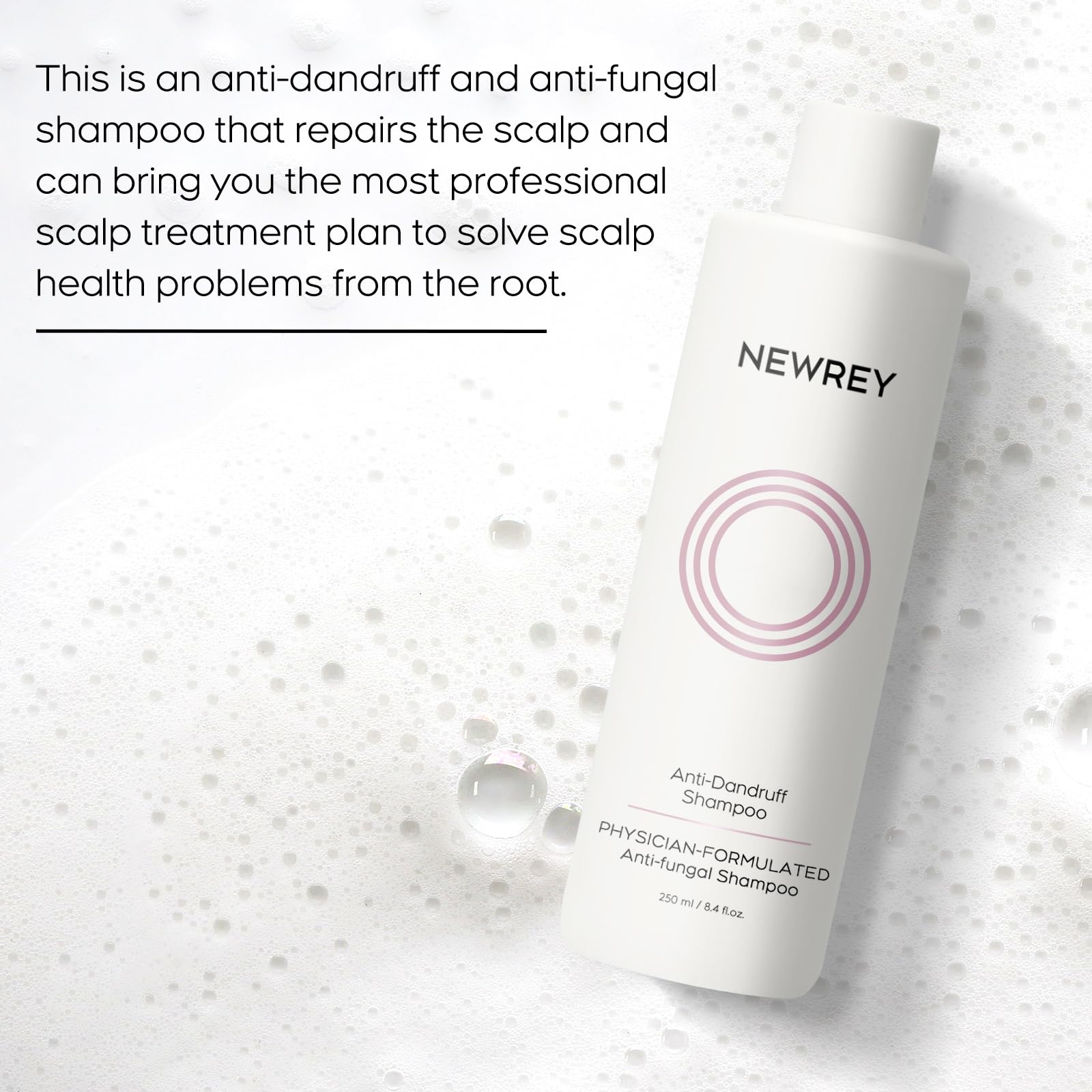 The foamy, rich lather from NEWREY demonstrates effective cleansing.