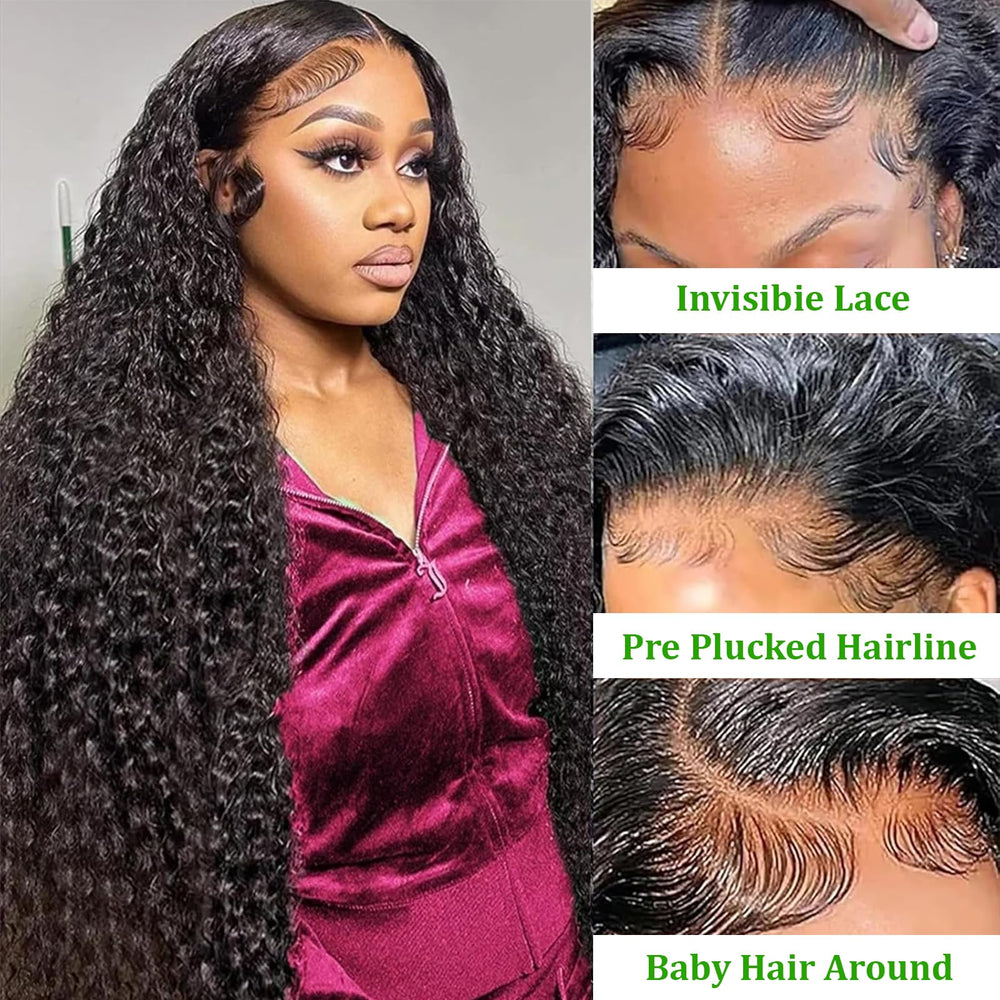 Newrose lace cap construction showing secure fit with 3 combs