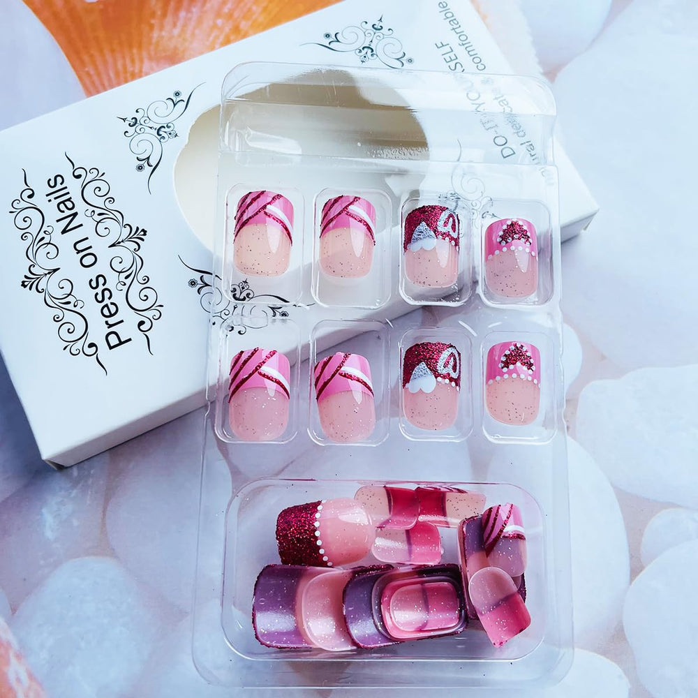 NEWSPIED short square nails fit most nails for easy wear.