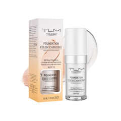 Newvenper color-changing foundation bottle demonstrates natural shade blend for all skin tones.