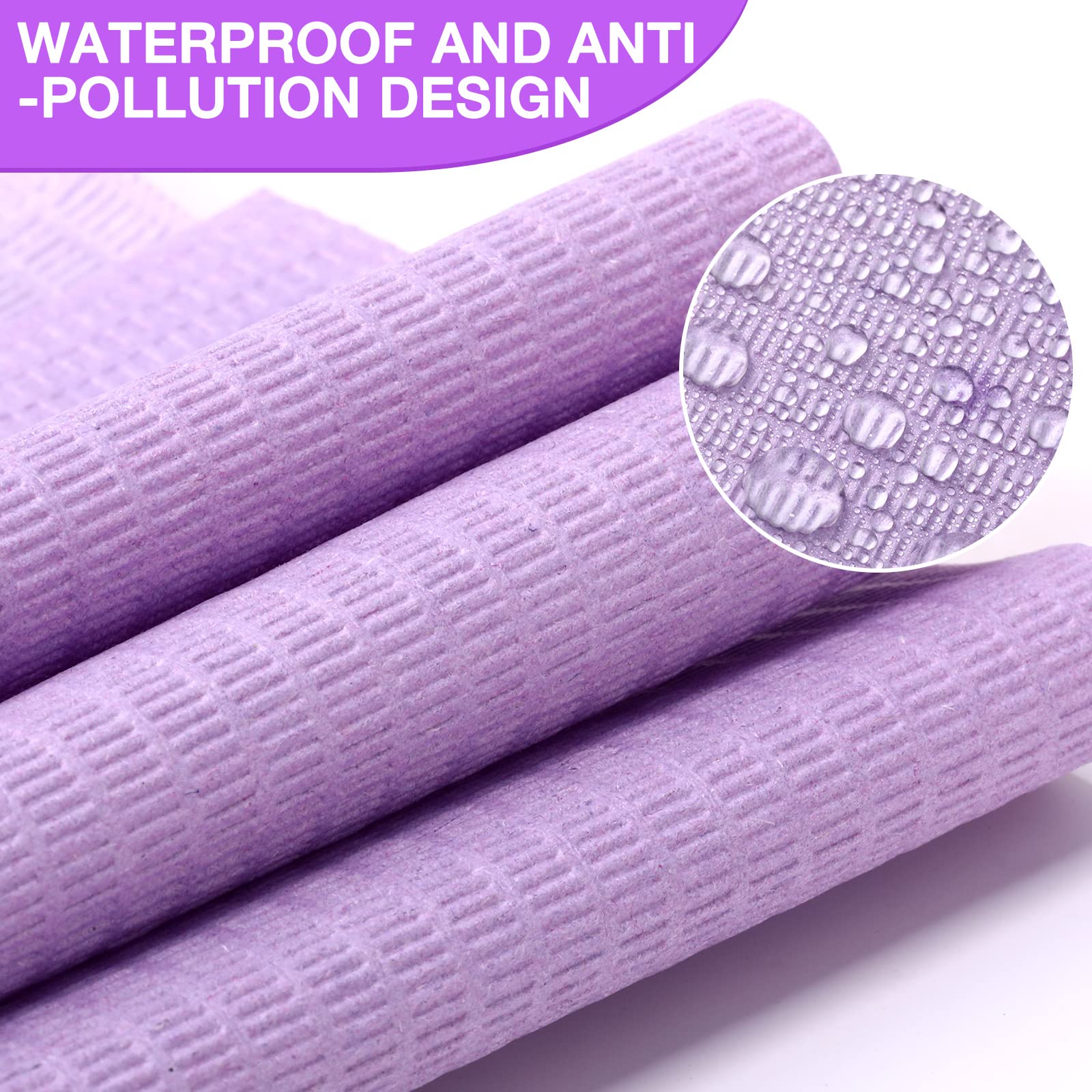 Newwiee 13x18 inch nail bib provides ample coverage for adults and kids.