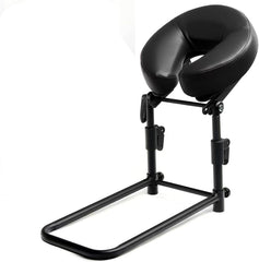 Newworldmassage under-mattress base keeps head supported without bulky gear.