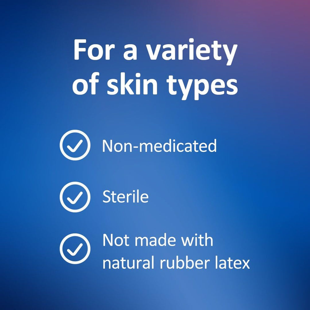 Nexcare Acne Cover patchy, breathable material on skin
