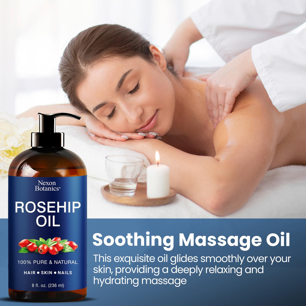 Nexon Botanics Rosehip Oil ingredients show antioxidants and fatty acids
