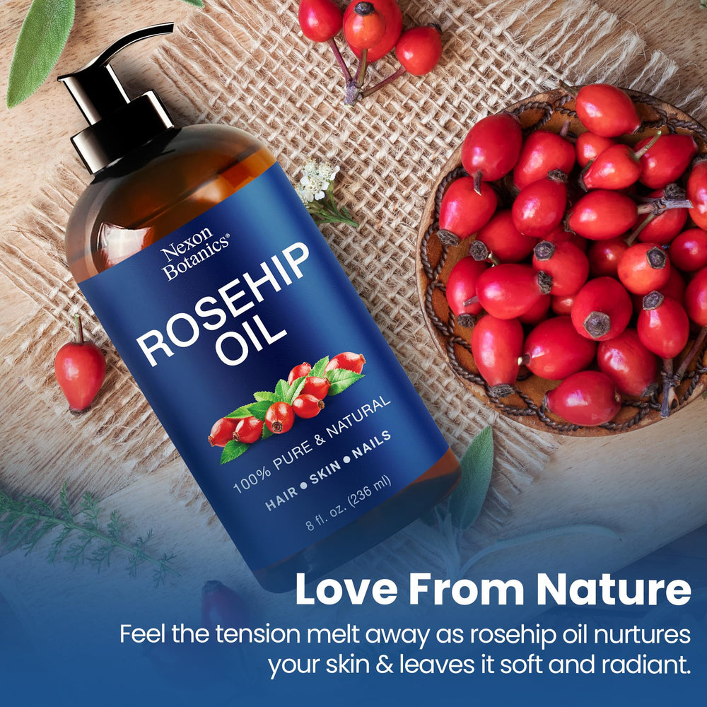 Nexon Botanics Rosehip Oil in a relaxing massage routine