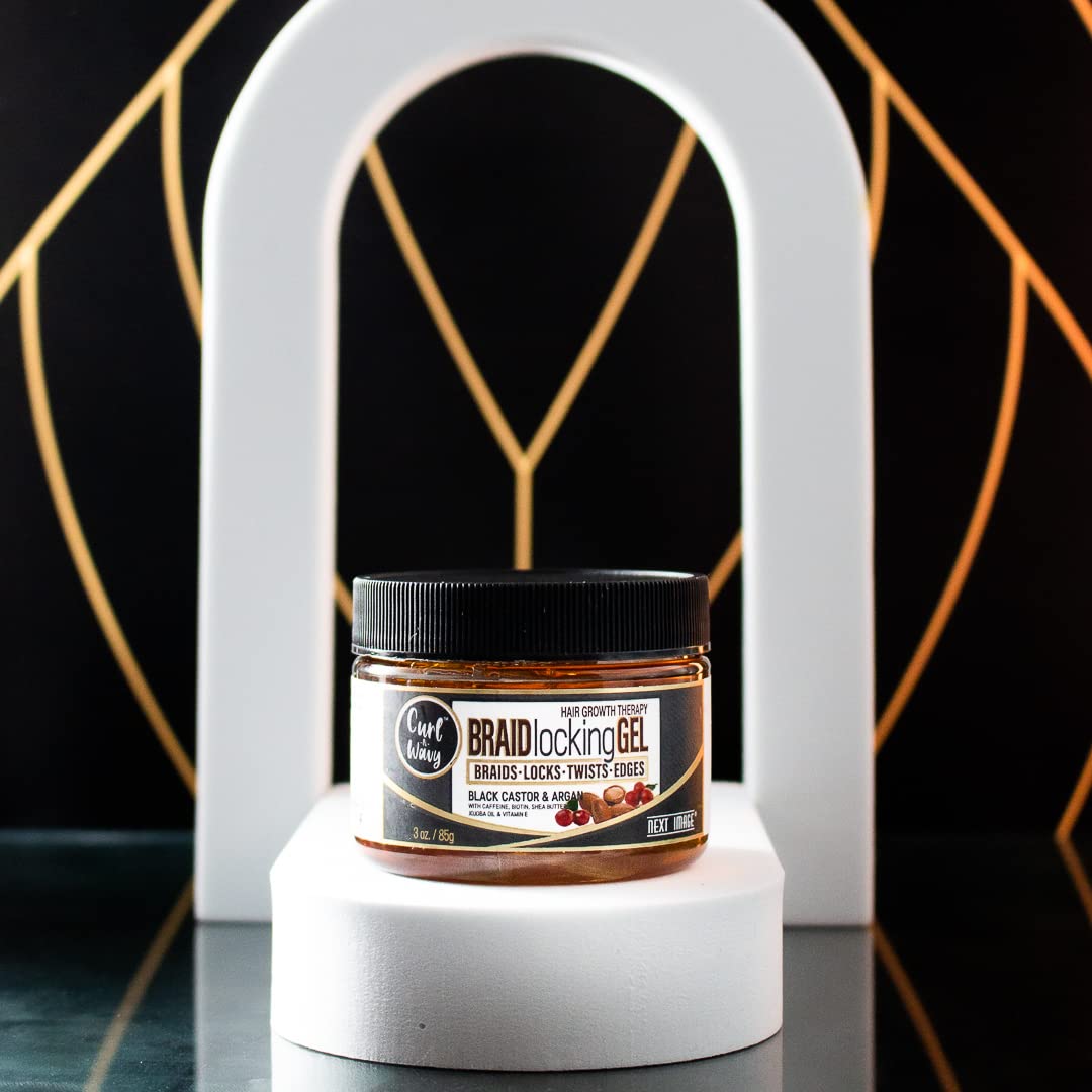 NEXT IMAGE Braid Locking Gel frizz-control demo captures tamed strands
