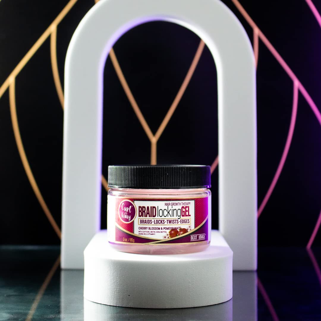 NEXT IMAGE Braid Locking Gel shine closeup reveals glossy finish