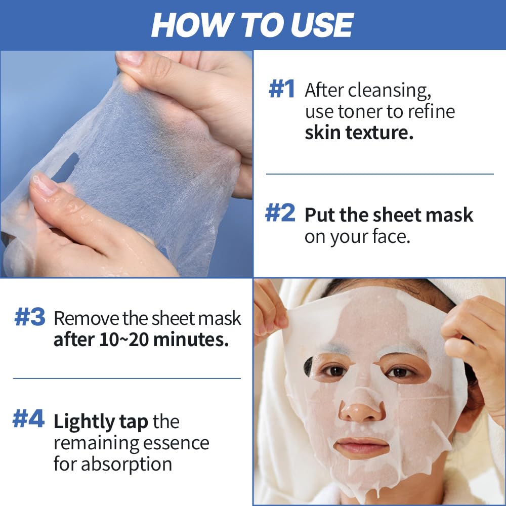 NEXTBEAU Individually packaged sheet masks for travel-friendly care.