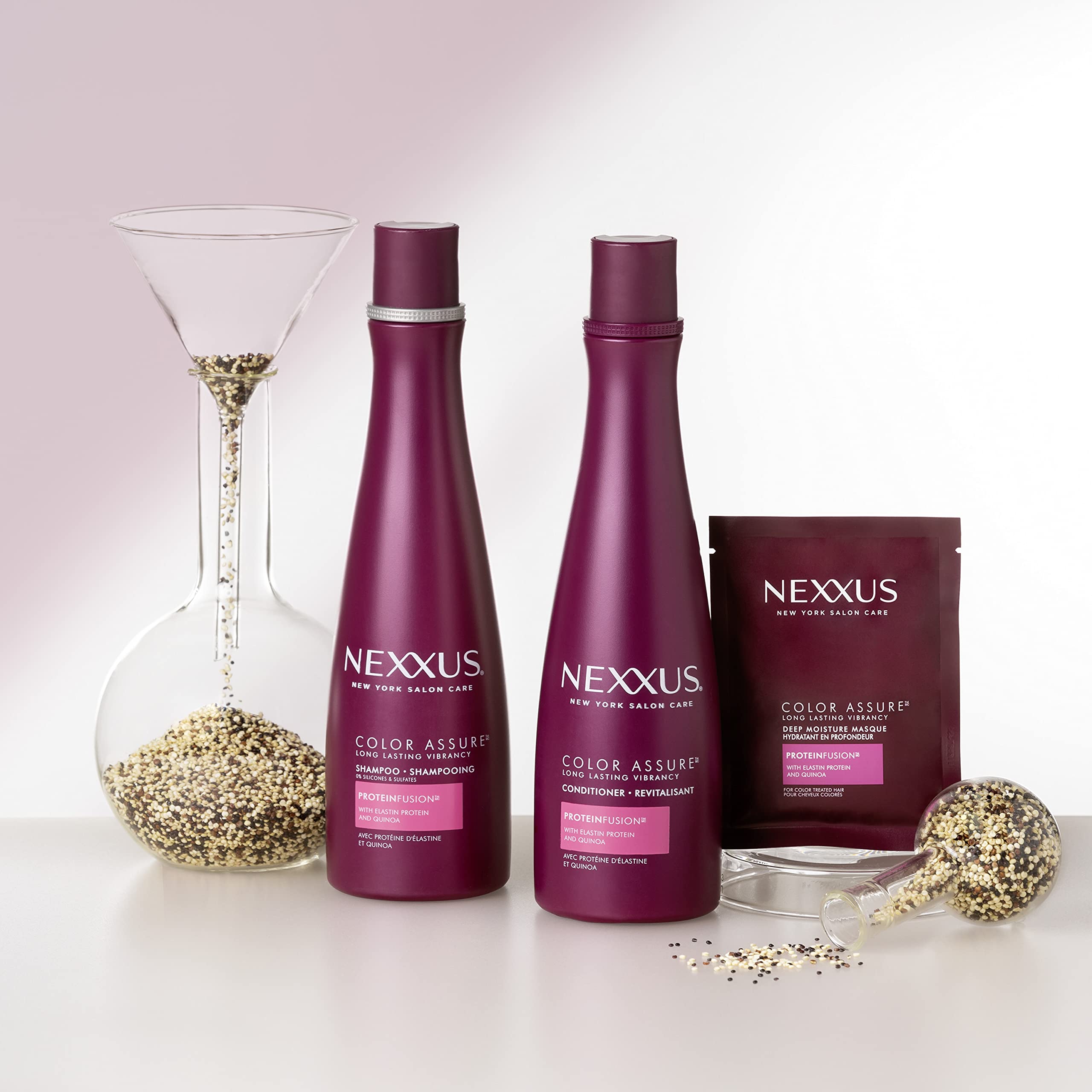 Color Assure 2-pack demonstrates extended vibrancy for color treated hair