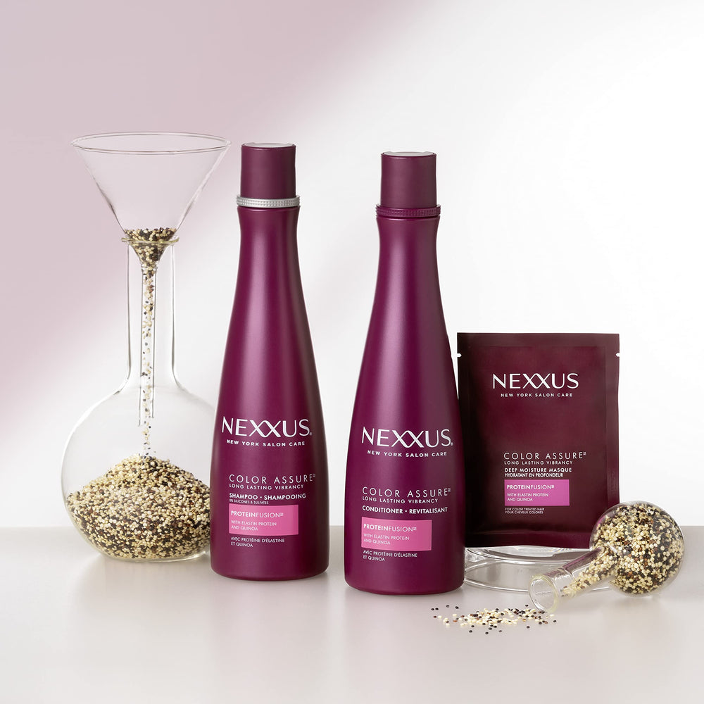 Color Assure 2-pack demonstrates extended vibrancy for color treated hair