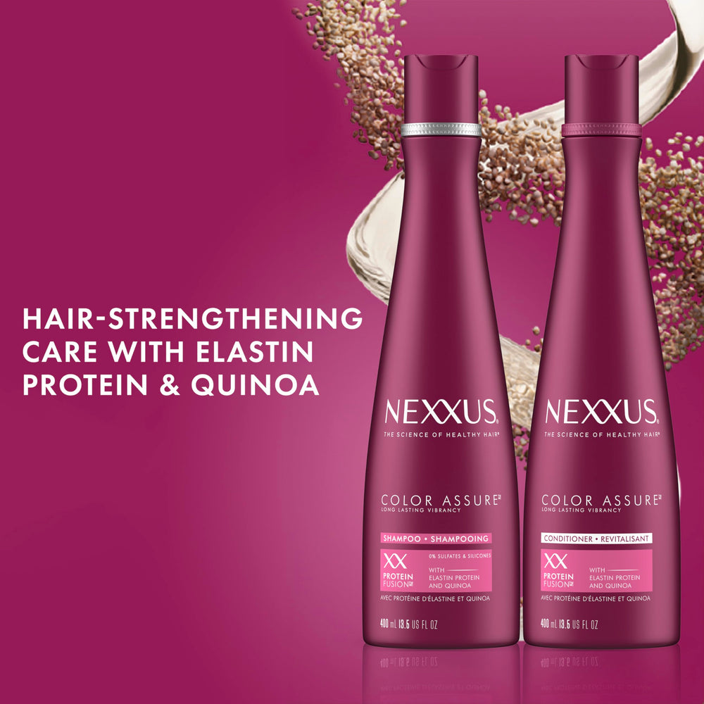 ProteinFusion blend with elastin and quinoa supports color protection in Nexxus