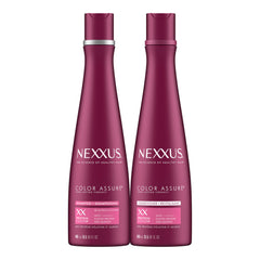 Nexxus Color Assure shampoo bottle promotes color vibrancy for treated hair