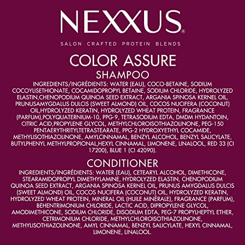 Step 2 conditioner usage image showing nourishment and color protection