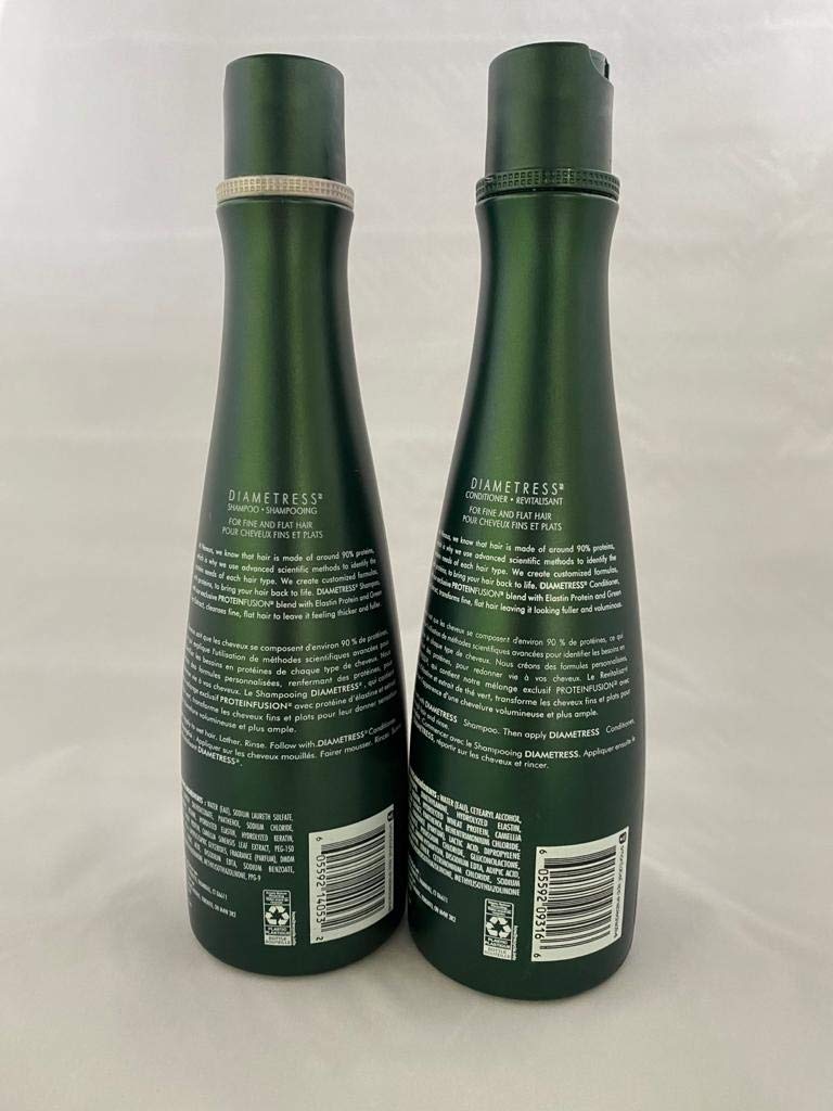 Nexxus Diametress conditioner bottle adds moisture and visible fullness