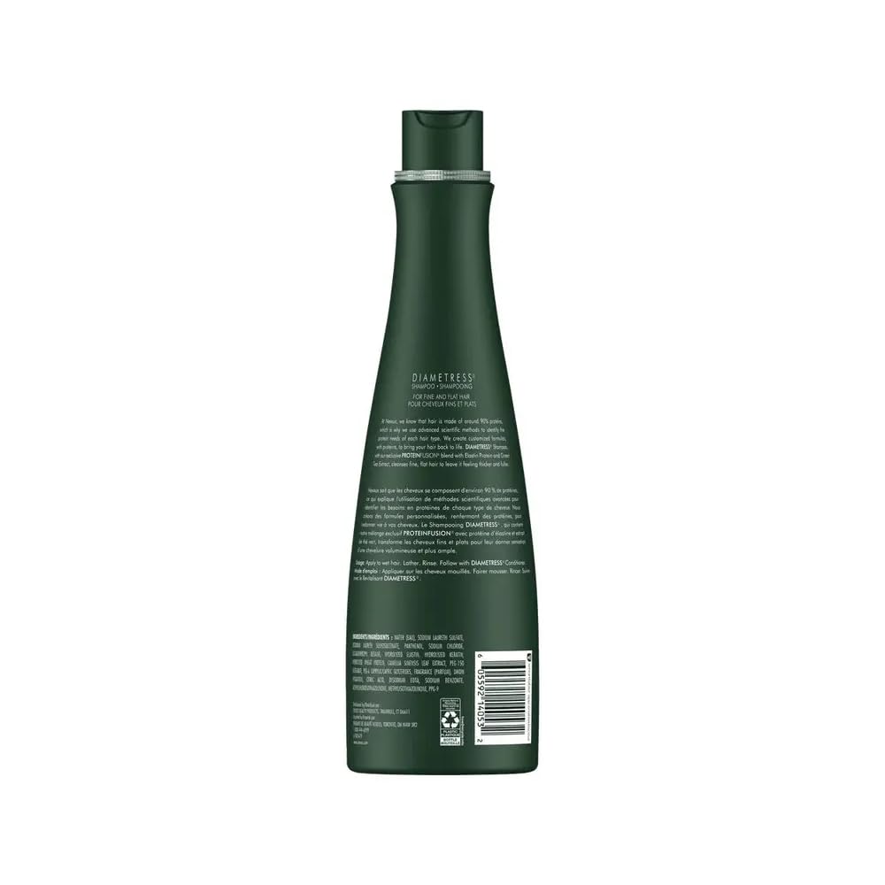 Nexxus Diamtress Volume Shampoo lather capturing hair movement and added volume.