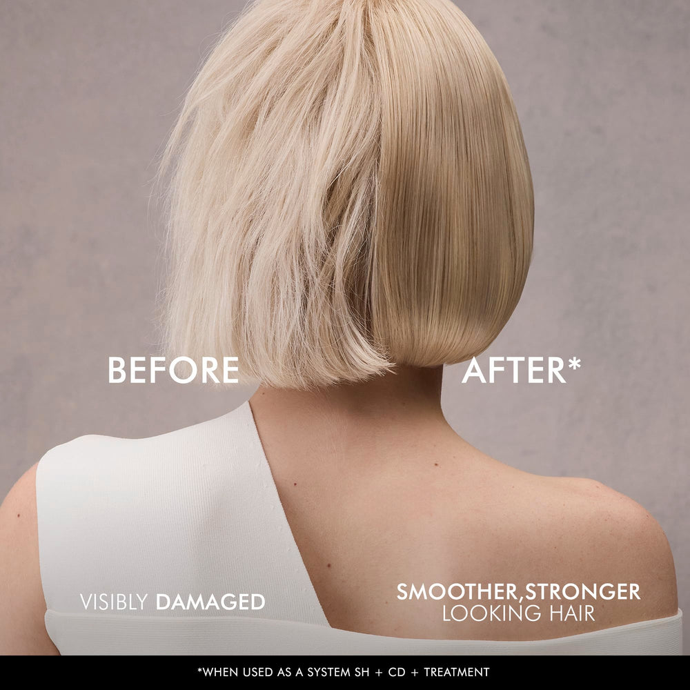 Nexxus Keraphix application hair routine image suggests daily care.
