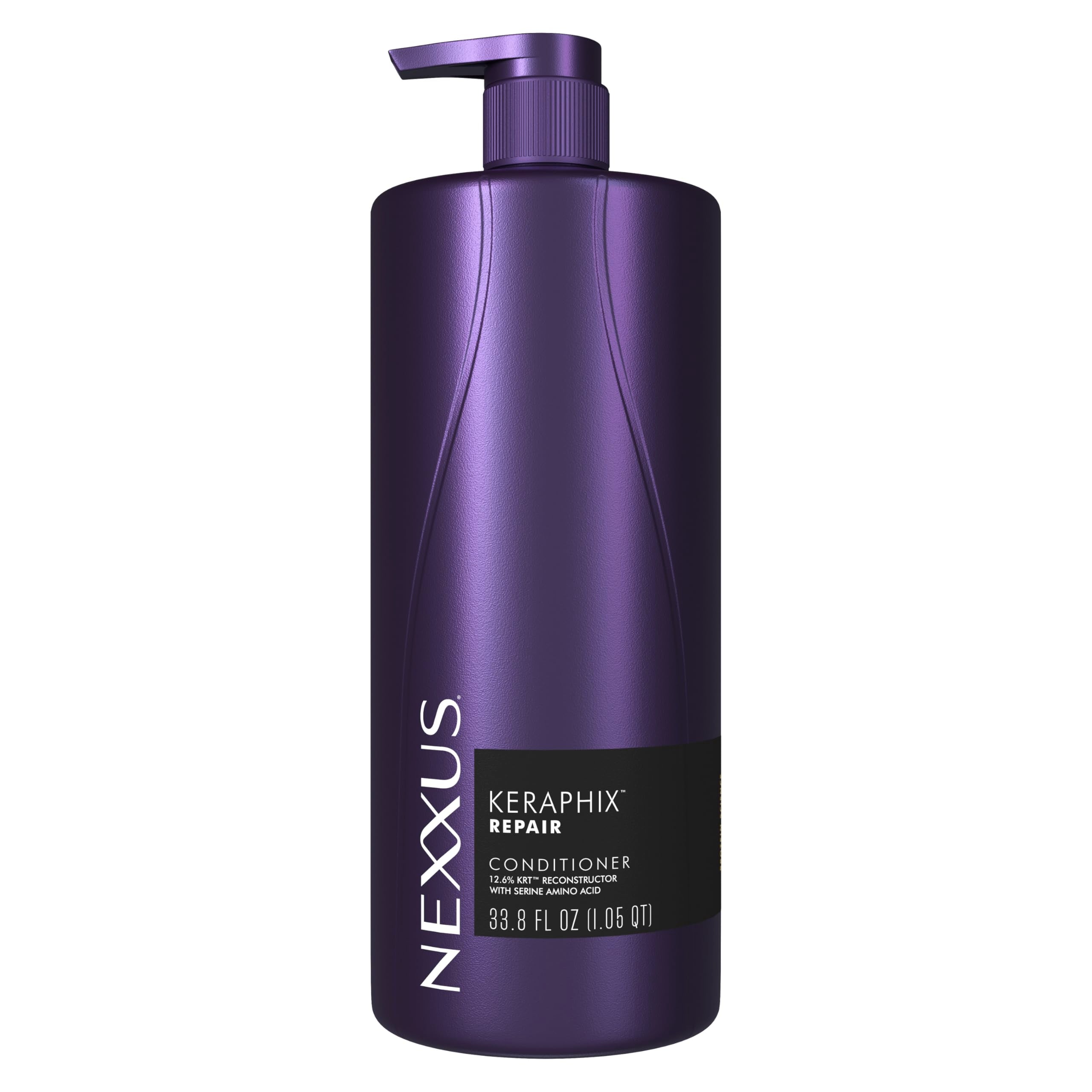 Nexxus Keraphix conditioner bottle for at-home salon care.