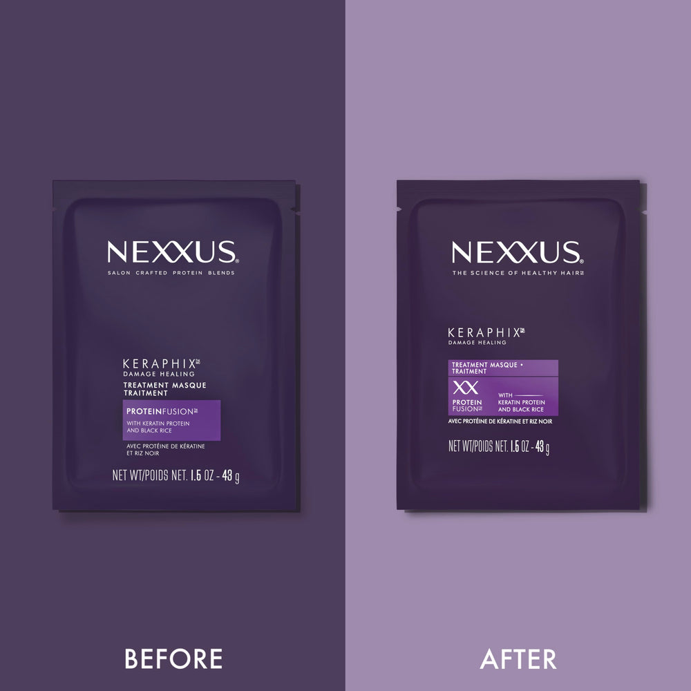 Nexxus Keraphix Mask Keratin Protein and Black Rice nourish from inside.