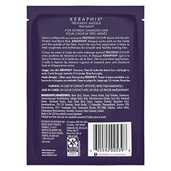 Nexxus Keraphix Mask mid-lengths and ends during application for deep conditioning.
