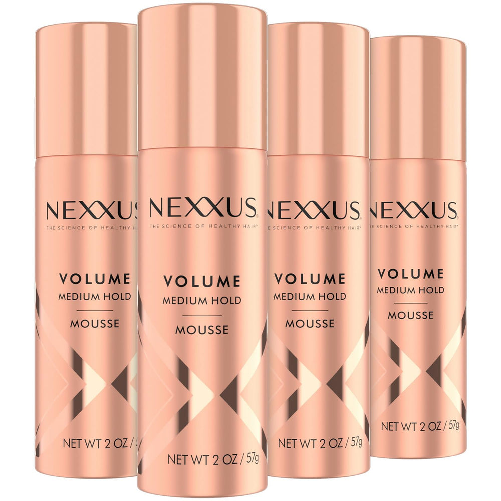 Nexxus Travel Mousse bottle 2oz for portable volume and control.