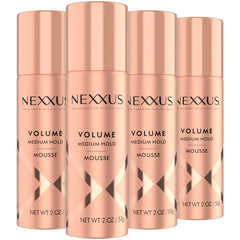 Nexxus Travel Mousse bottle 2oz for portable volume and control.