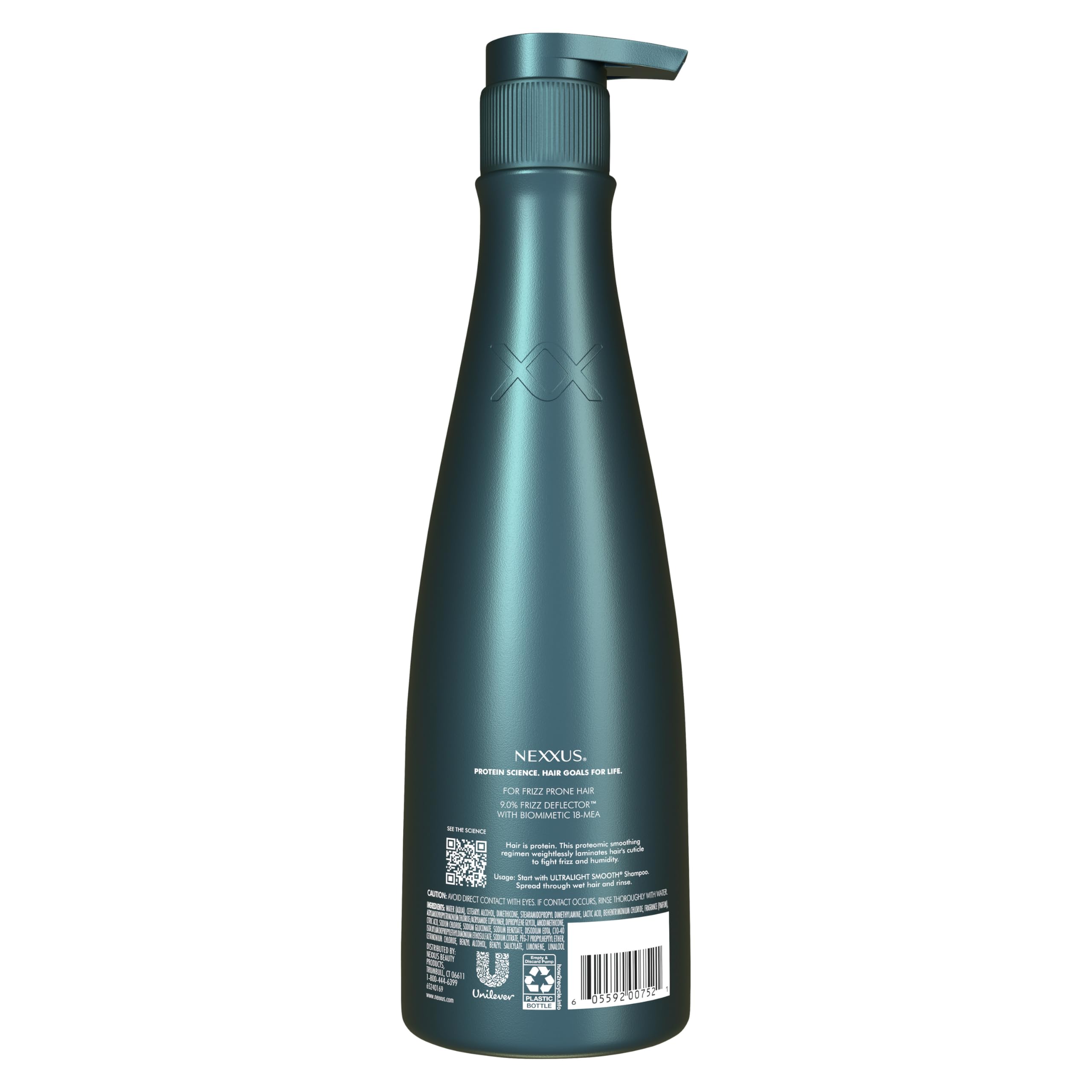 Nexxus Ultralight Smooth Shampoo and Conditioner packaging on shelf