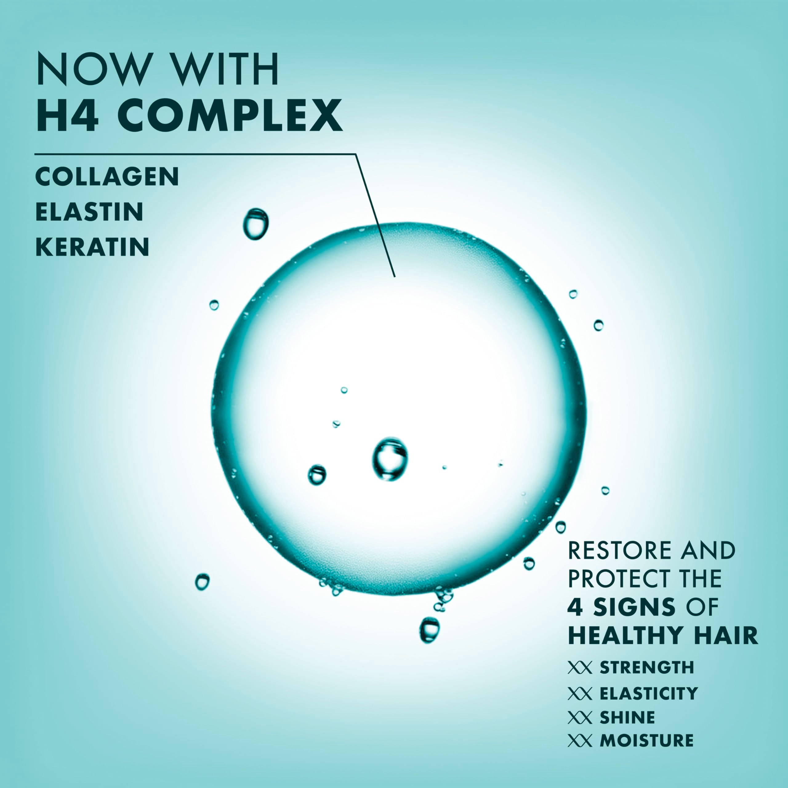 Nexxus Ultralight Smooth shine close-up on hair