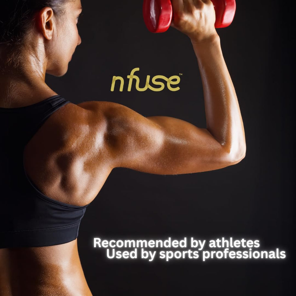 nfuse Magnesium Lotion feet massage illustrates magnesium-rich soothing routine