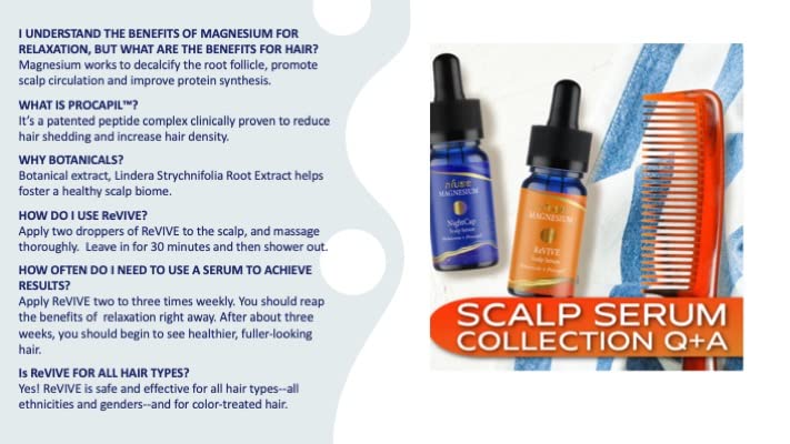nfuse Magnesium Scalp Serum application on scalp for soothing nourishment.