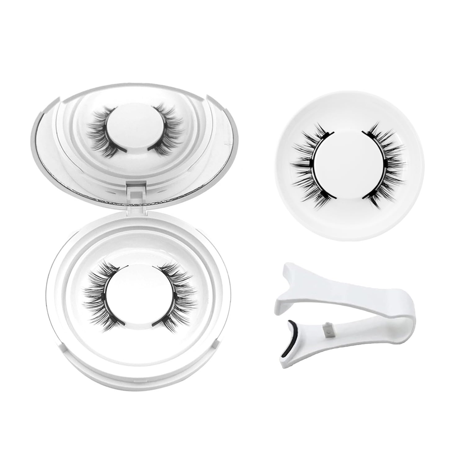 NGWDBA Hunnyfit magnetic lashes on eye for natural daily look