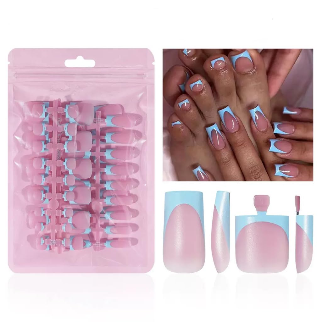 NHIXK 60Pcs press-on nails set for a quick salon-like manicure at home.