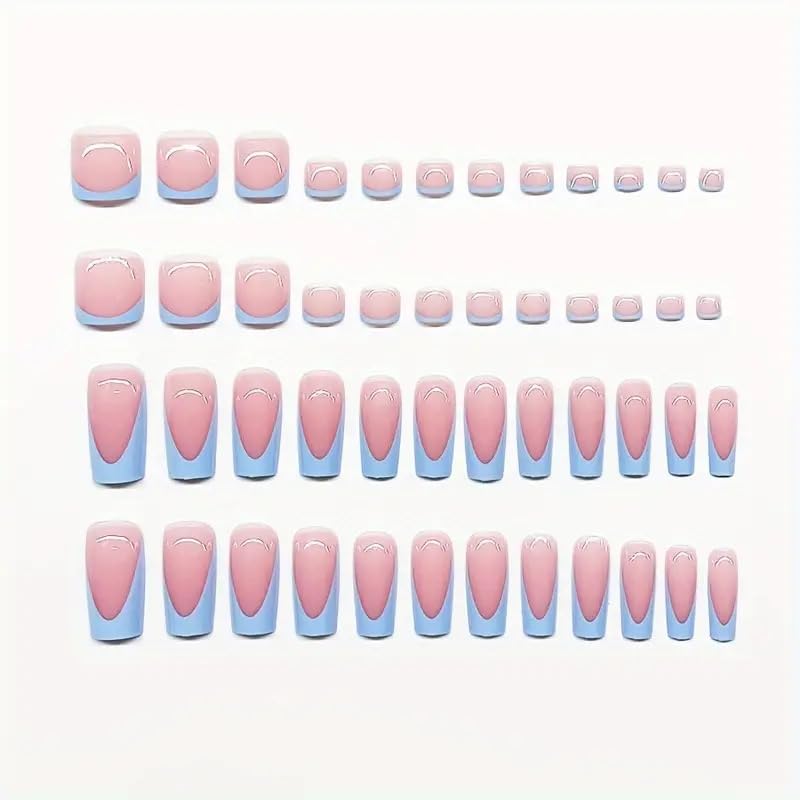 NHIXK jelly glue stickers pack shown, reusable option for nail wear.