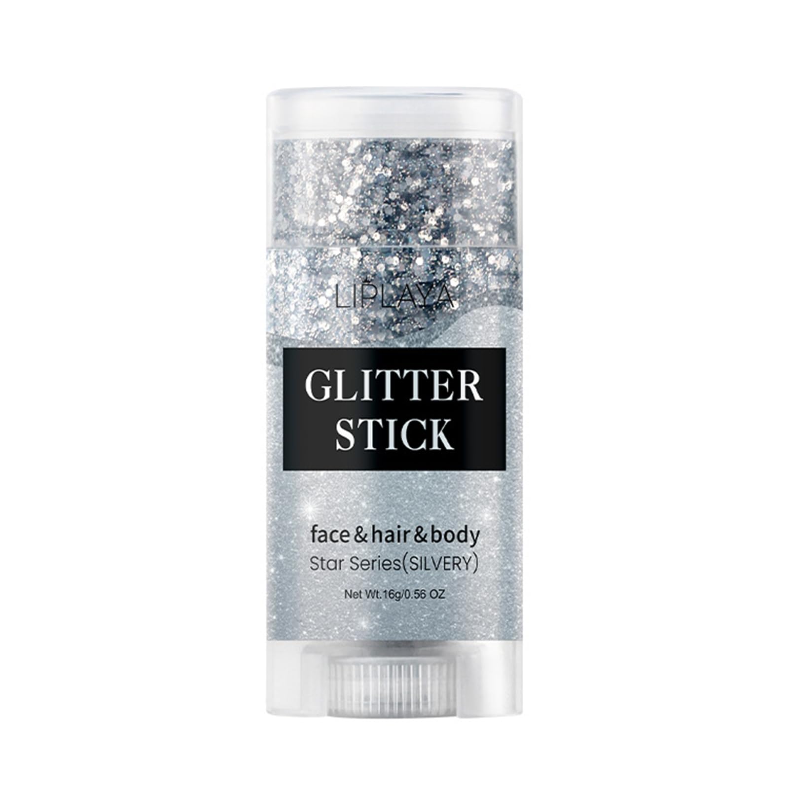 NHIYQF Face Glitter Stick close-up showing fine glitter for festival looks.