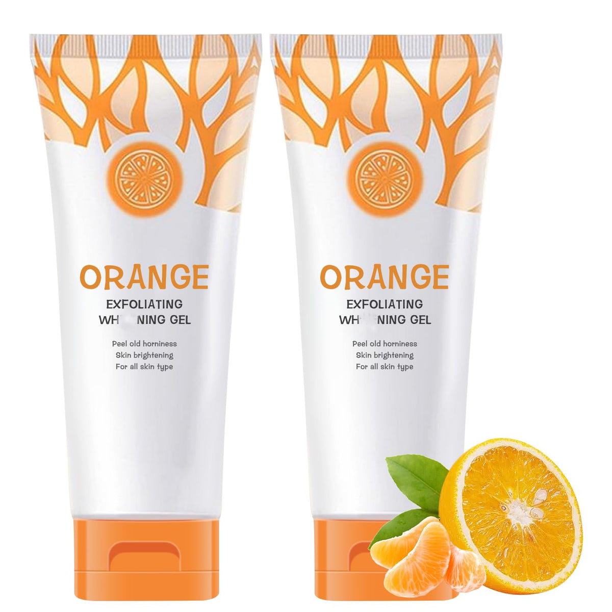 Niaoyun orange exfoliating gel bottle with sleek packaging for daily use.