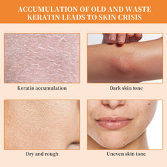 Face application with Niaoyun orange exfoliating gel for a refreshed look.