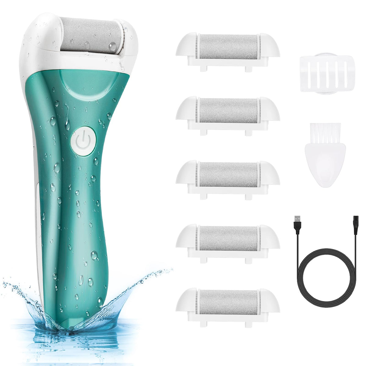 NiceBirdie callus remover front view highlights ergonomic design for at-home pedicures.