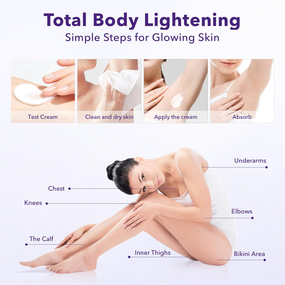 NiceGo bikini area brightening cream on sensitive skin.