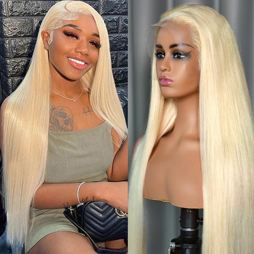 Nicele Ann 30-inch 613 lace front wig front view shows natural movement