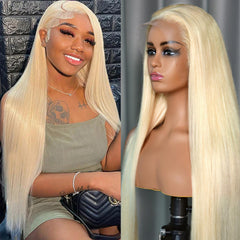 Nicele Ann 30-inch 613 lace front wig front view shows natural movement