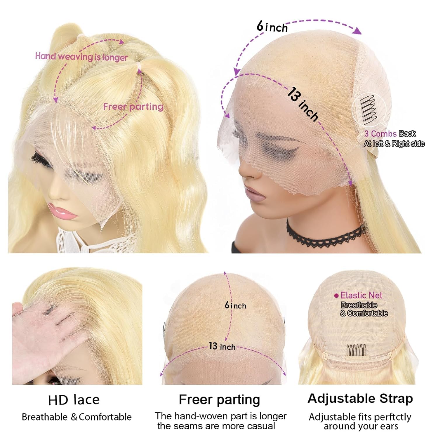 Nicele Ann lace-front close-up shows HD lace for subtle parting
