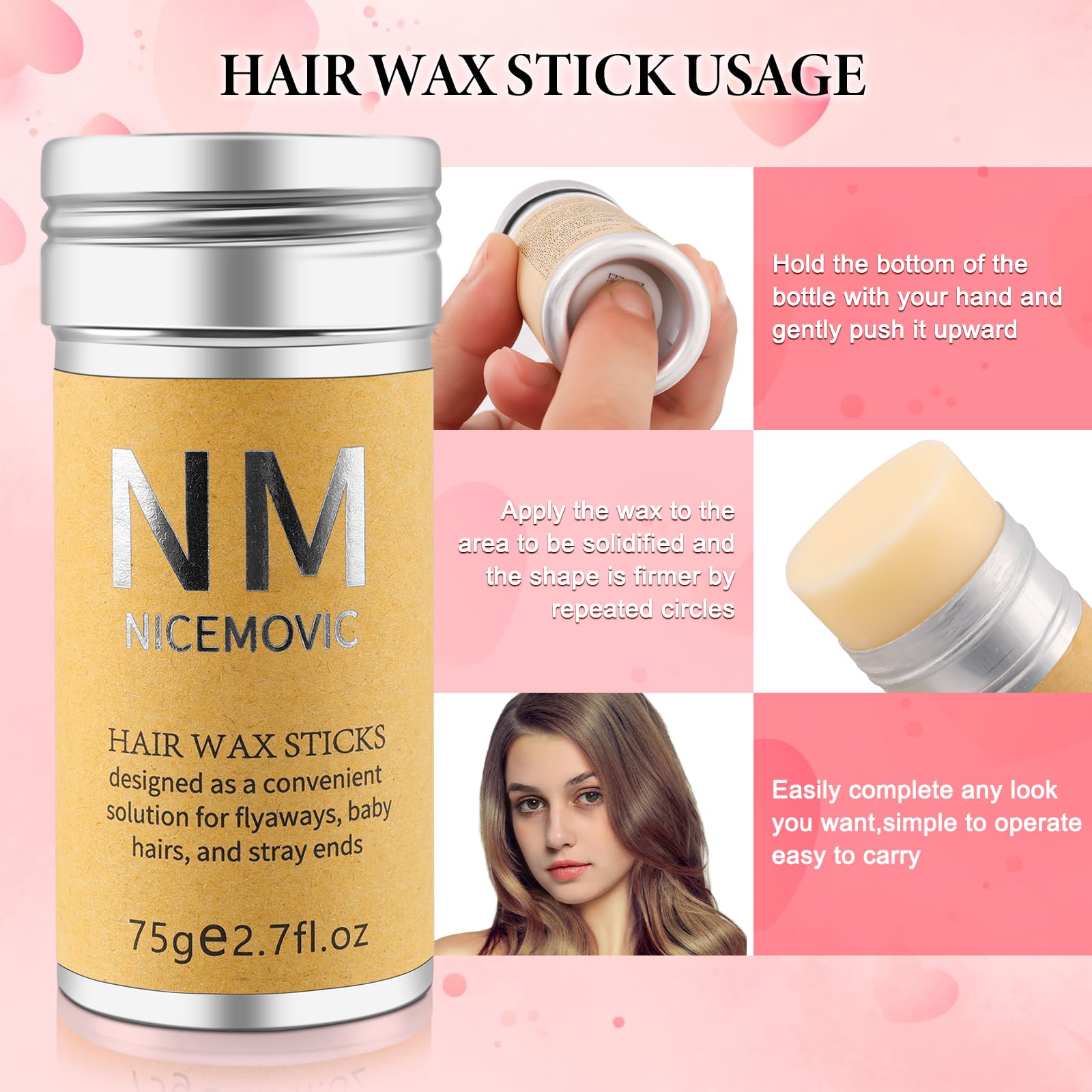 NICEMOVIC edge brush close-up with sturdy bristles for control.