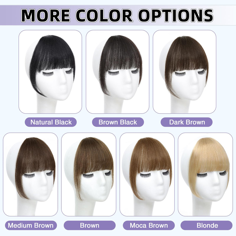 Niceone Hair clip-on fringe detail blends invisibly for daily wear.