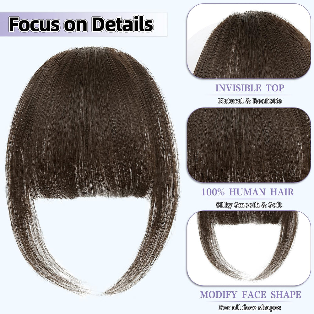 Niceone Hair real-hair bangs texture showcases heat-friendly style possibilities.