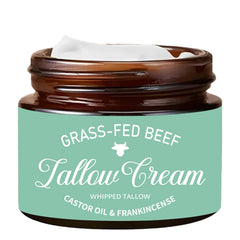 Nichalous organic whipped tallow cream bottle highlighting quick hydration for daily skincare
